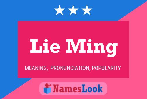 Lie Ming Name Poster