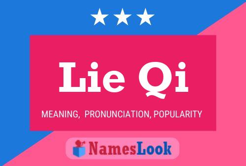 Lie Qi Name Poster