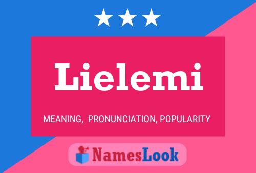 Lielemi Name Poster