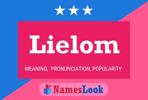 Lielom Name Poster