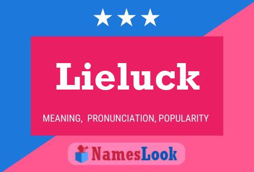 Lieluck Name Poster