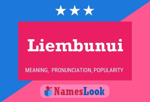 Liembunui Name Poster