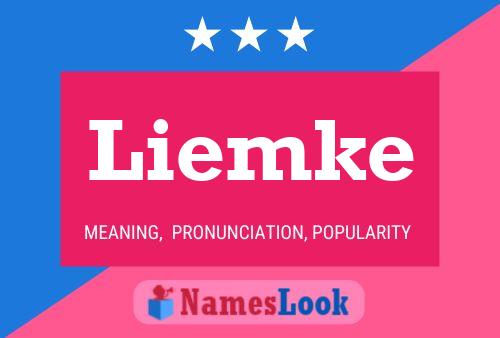 Liemke Name Poster