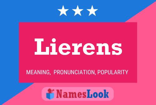 Lierens Name Poster