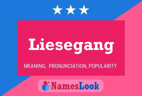 Liesegang Name Poster