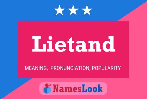 Lietand Name Poster