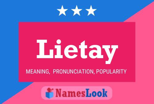 Lietay Name Poster