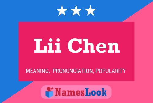 Lii Chen Name Poster