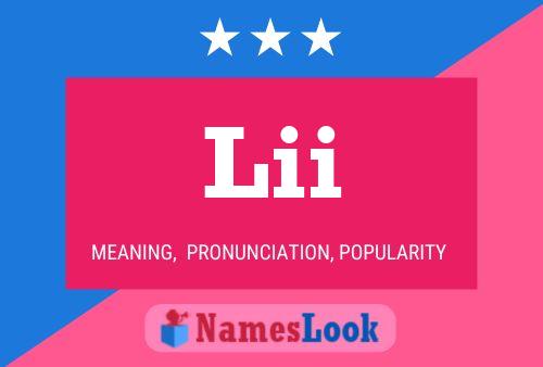 Lii Name Poster