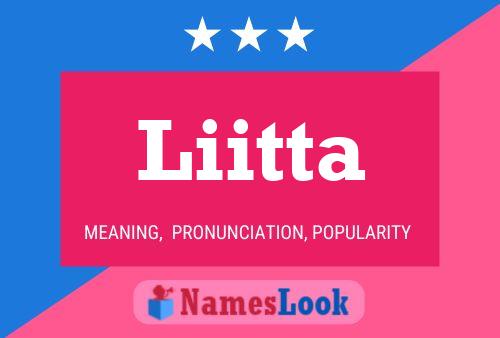 Liitta Name Poster