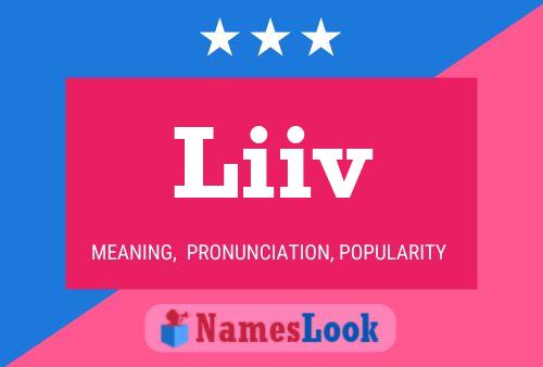 Liiv Name Poster