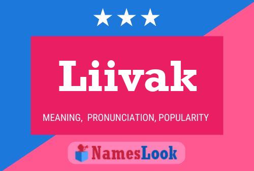 Liivak Name Poster