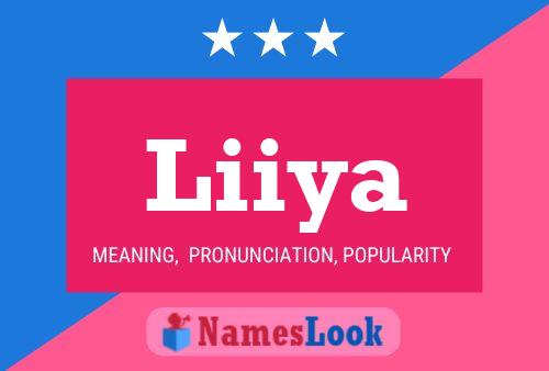 Liiya Name Poster