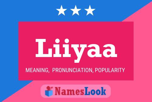 Liiyaa Name Poster