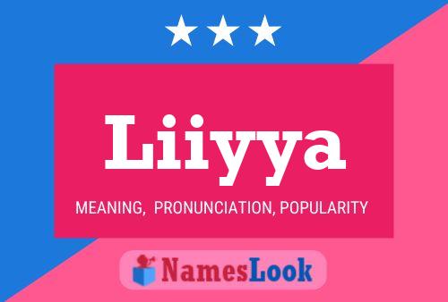 Liiyya Name Poster