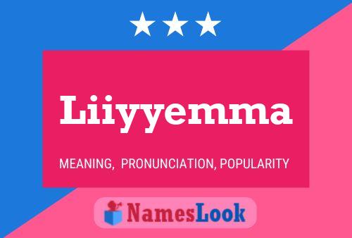 Liiyyemma Name Poster