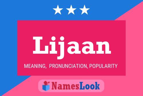 Lijaan Name Poster