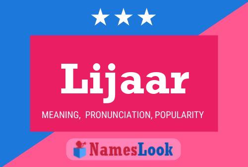 Lijaar Name Poster