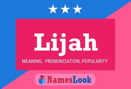 Lijah Name Poster