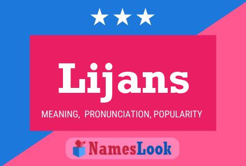 Lijans Name Poster