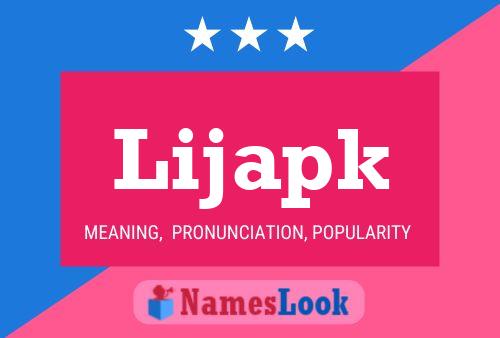 Lijapk Name Poster