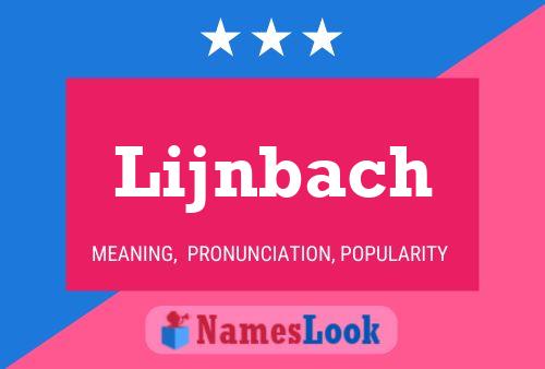 Lijnbach Name Poster