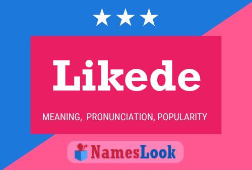 Likede Name Poster