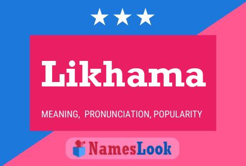 Likhama Name Poster