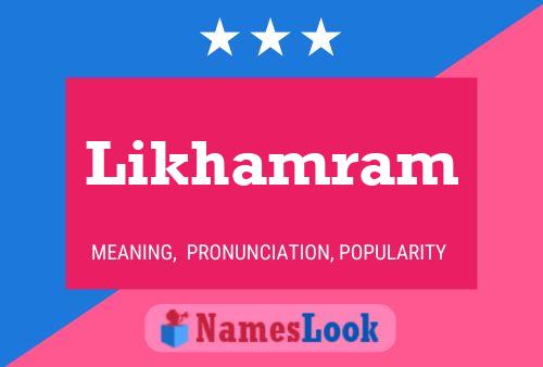 Likhamram Name Poster