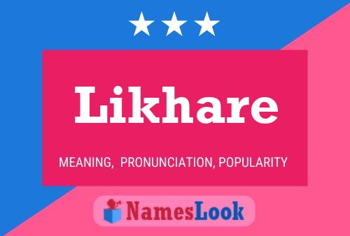 Likhare Name Poster