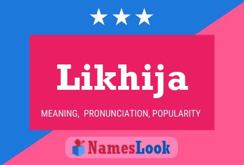 Likhija Name Poster