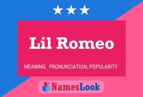 Lil Romeo Name Poster