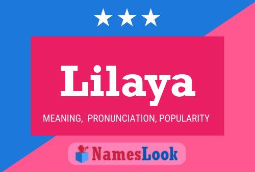 Lilaya Name Poster