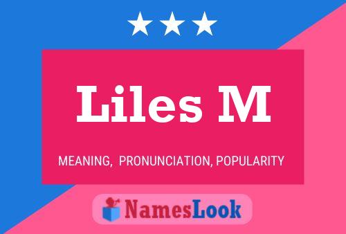 Liles M Name Poster