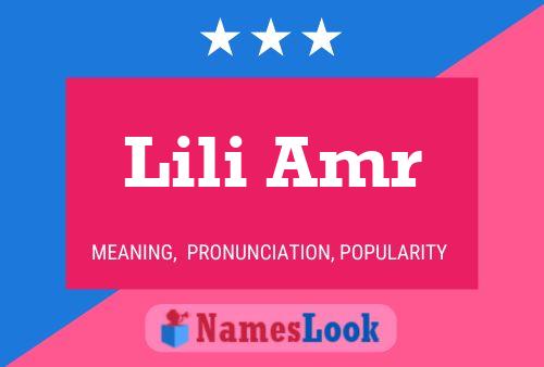 Lili Amr Name Poster