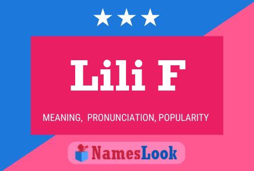 Lili F Name Poster