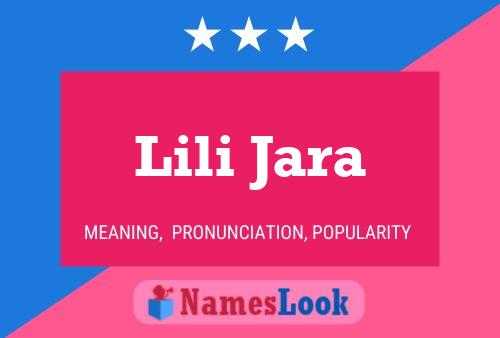 Lili Jara Name Poster