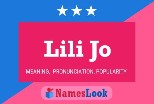 Lili Jo Name Poster