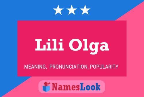 Lili Olga Name Poster