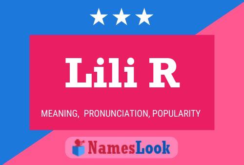 Lili R Name Poster