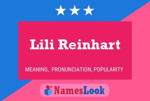 Lili Reinhart Name Poster