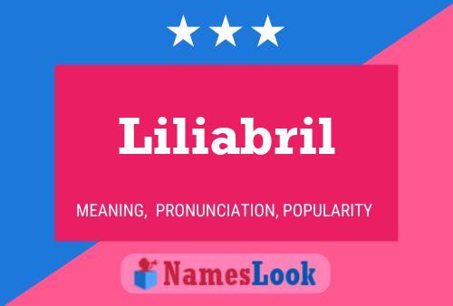 Liliabril Name Poster