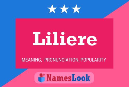 Liliere Name Poster