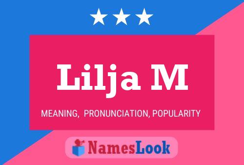 Lilja M Name Poster