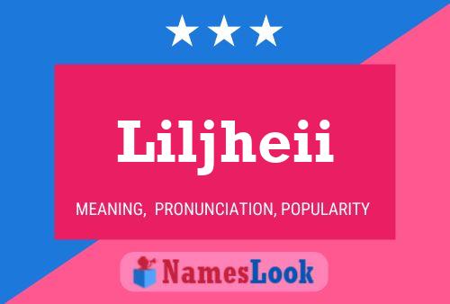 Liljheii Name Poster