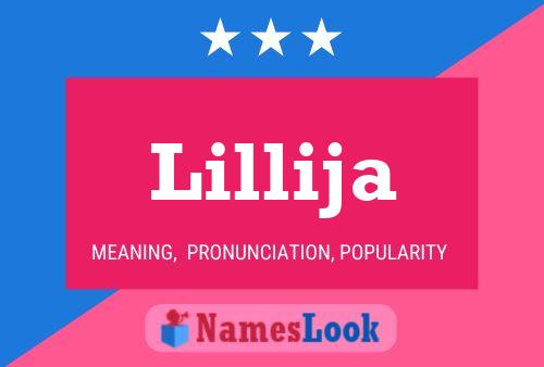 Lillija Name Poster