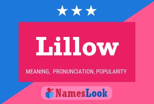 Lillow Name Poster