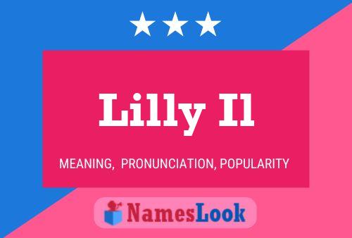 Lilly Il Name Poster