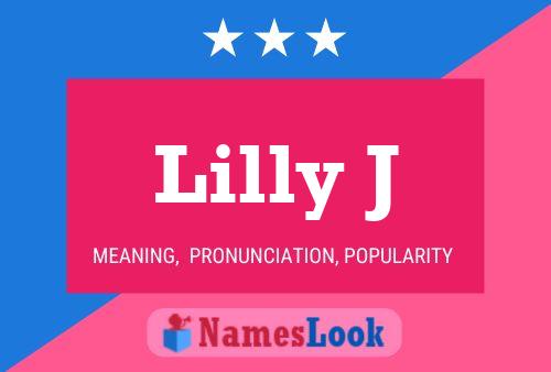 Lilly J Name Poster