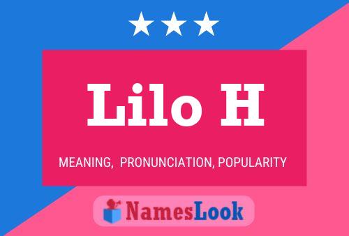 Lilo H Name Poster